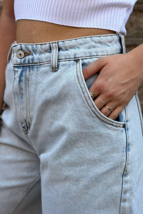 BAGGY WOMAN SHORT JEANS LIGHTBLUE/BZ - 3