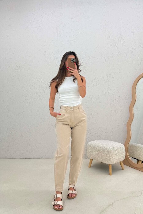 XHINSE TE GJERA NJE NGJYRESHE PER FEMRA NE NGJYRE BEZHE - KLAUDIO FASHION