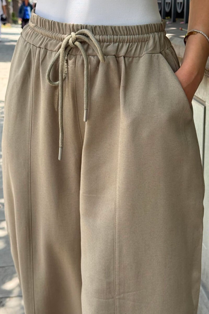 BALLON ONE COLOR WOMAN TROUSERS OLIVE/ULLI - 5