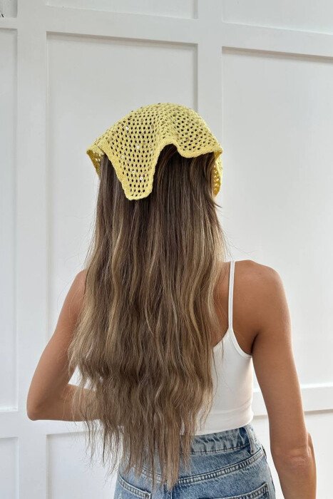 BANDANA E THURRUR PER FEMRA NE NGJYRE TE VERDHE - KLAUDIO FASHION