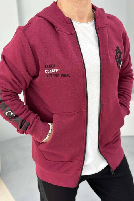 BCI LOGO COTTON MEN JACKET BURGUNDY/VISHNJE - 1