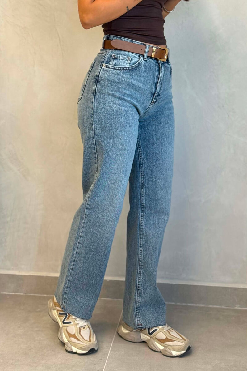 BELT DETAIL ONE COLOR WOMAN JEANS LIGHTBLUE/BZ - 3