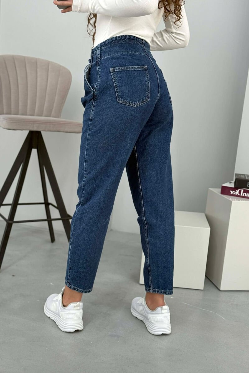 BELT DETAILS ONE COLOR WOMEN JEANS BLUE/BLU - 3