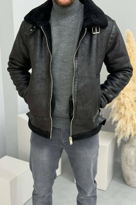 XHAKETE ME PUSH DHE ZINXHIR PER MESHKUJ NE NGJYRE TE ZEZE - KLAUDIO FASHION