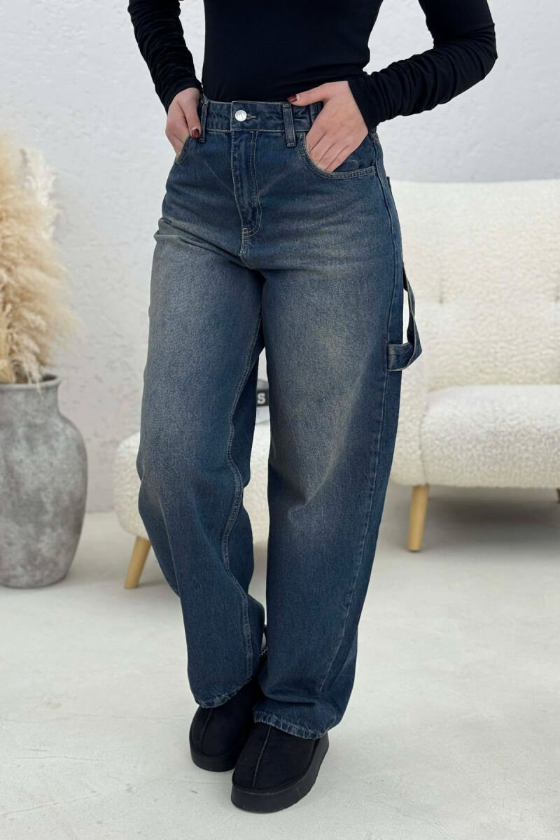BELTS DETAIL WOMEN JEANS STEELBLUE/BLU CELIKU - 2