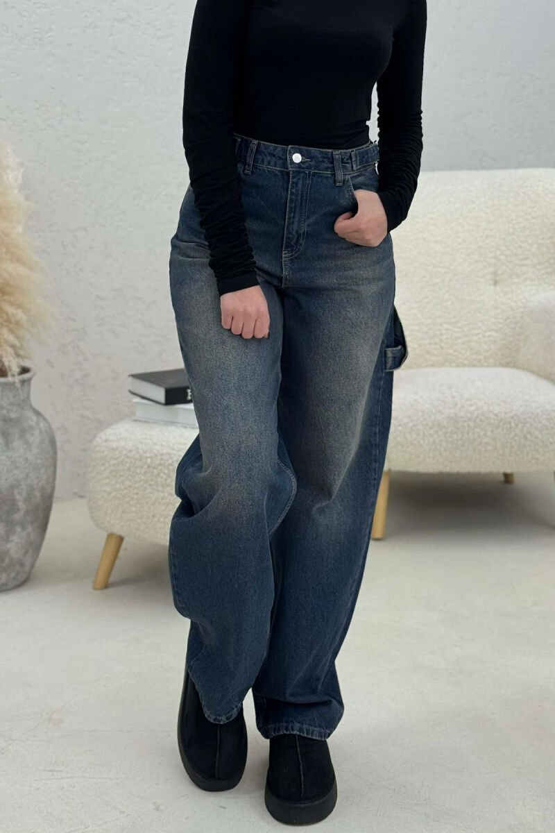 BELTS DETAIL WOMEN JEANS STEELBLUE/BLU CELIKU - 4