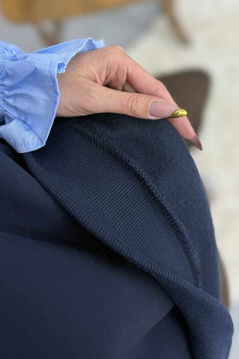BLUZE E THJESHTE ME PUSH DHE JAKE TE RRUMBULLAKET PER FEMRA NE NGJYRE BLU - 3