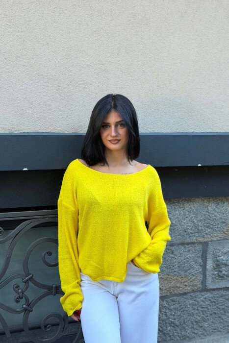BLUZE E THJESHTE PER FEMRA NE NGJYRE TE VERDHE - KLAUDIO FASHION