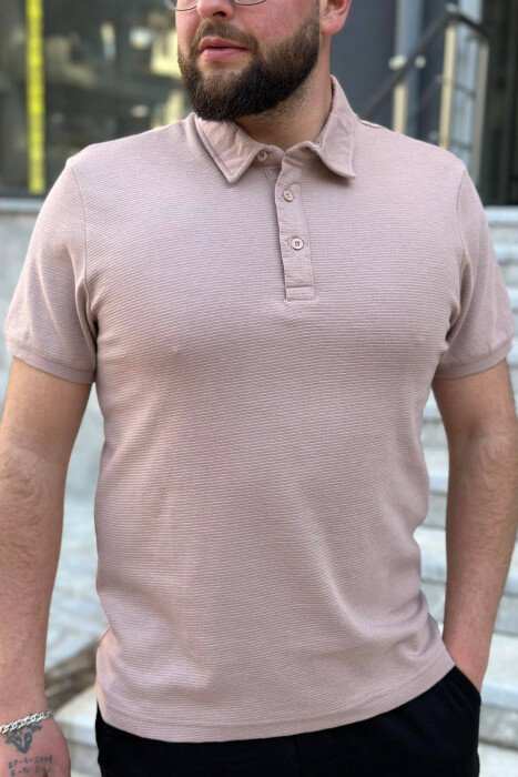 BLUZË ME DETAJIN E KOPSAVE NË JAKË PËR MESHKUJ NË NGJYRËN UTHULL - KLAUDIO FASHION