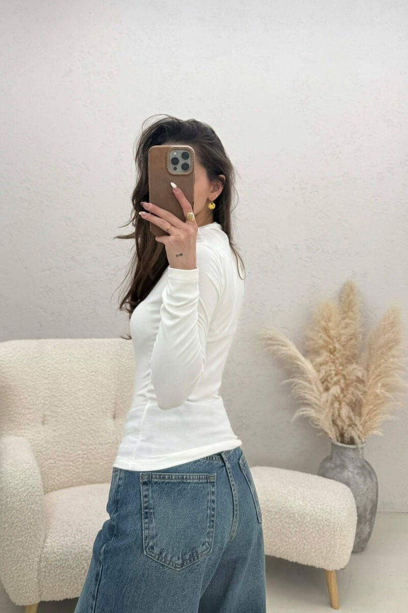 BLUZE ME JAKE GJYSEM GOLF PER FEMRA NE NGJYRE TE BARDHE - 3