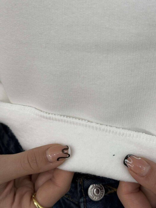 BLUZË ME JAKË POLO PËR FEMRA NË NGJYRËN E BARDHË - 3