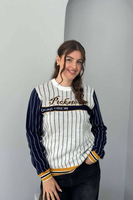 BLUZË ME LOGON PICKSTOWN PËR FEMRA NË NGJYRËN E BARDHË - 3