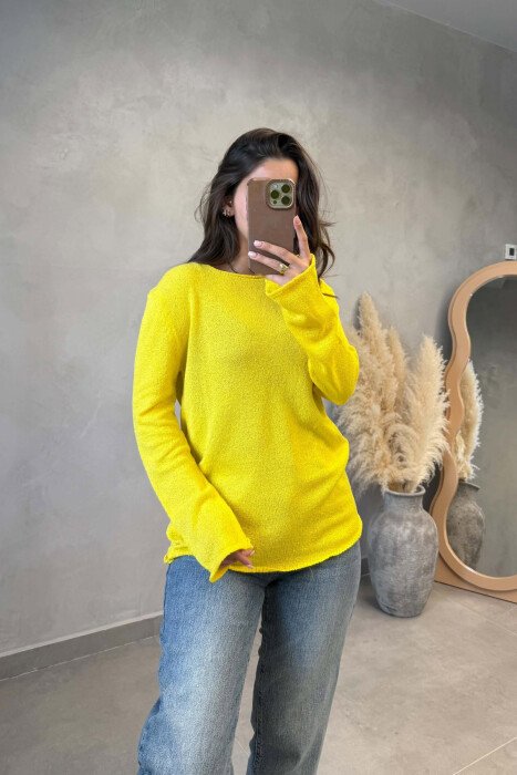 BLUZE ME MENGE TE GJATA PER FEMRA NE NGJYRE TE VERDHE 