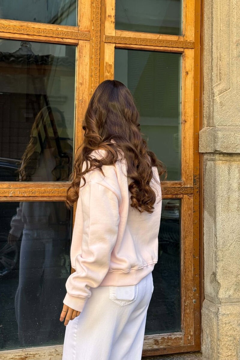 BLUZE ME PUSH NJE NGJYRESHE ME SHKRIME PER FEMRA NE NGJYRE ROZE - 6