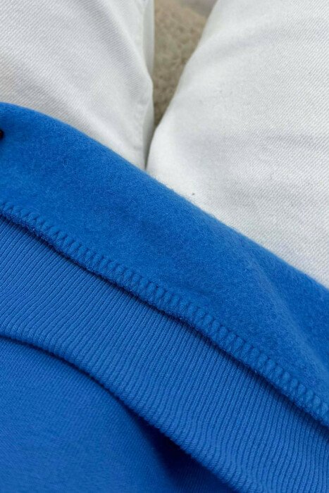 BLUZE NJE NGJYRESHE ME SHKRIM PARA PER FEMRA NE NGJYRE BLU - 4