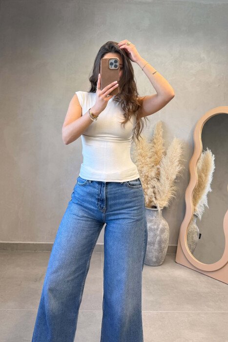 BLUZE PA MENGE ME GJYSEM GOLF PER FEMRA NE NGJYRE BEZHE - 4