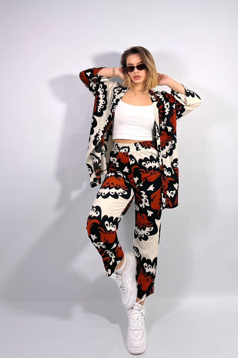 BOHO STYLE WOMEN SET ORANGE/PORTOKALLI - 5