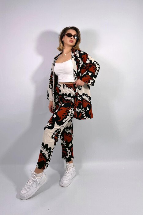 BOHO STYLE WOMEN SET ORANGE/PORTOKALLI - 6