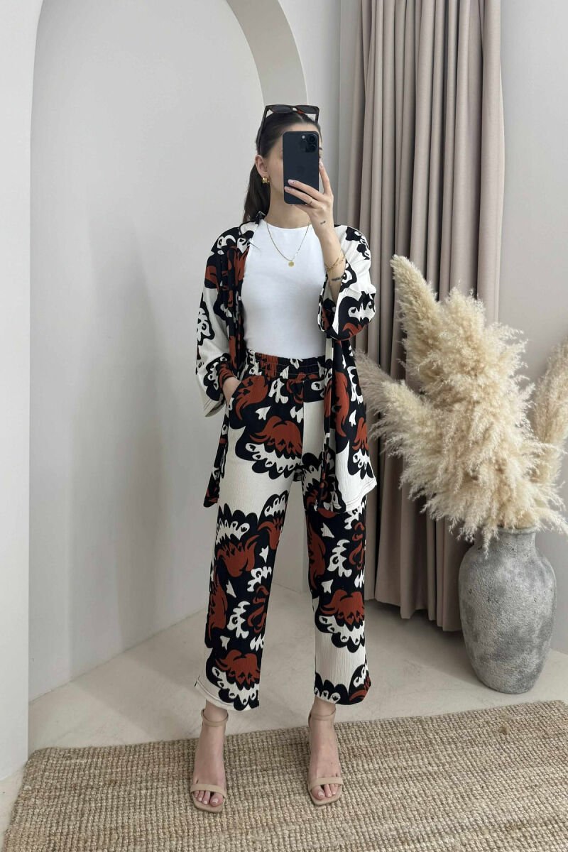 BOHO STYLE WOMEN SET ORANGE/PORTOKALLI - 1