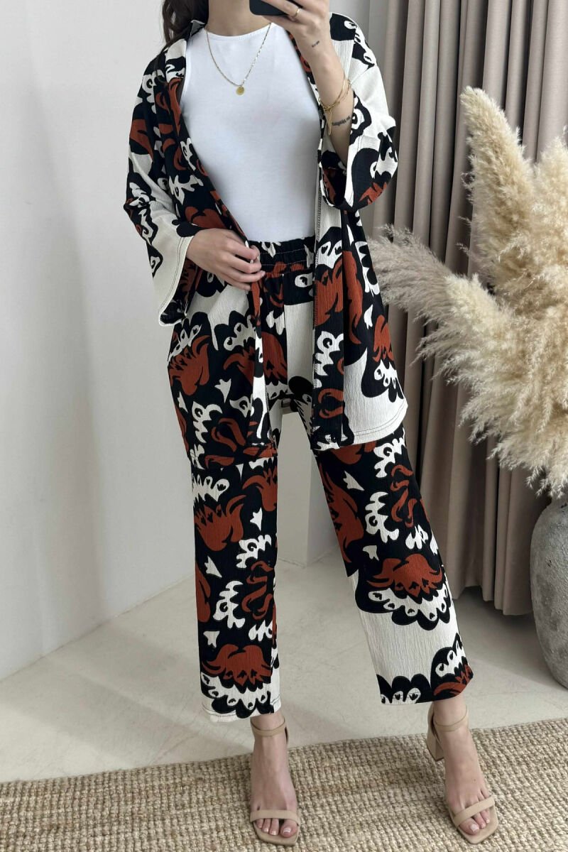 BOHO STYLE WOMEN SET ORANGE/PORTOKALLI - 2