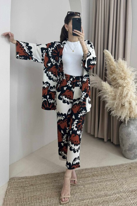 BOHO STYLE WOMEN SET ORANGE/PORTOKALLI - 4