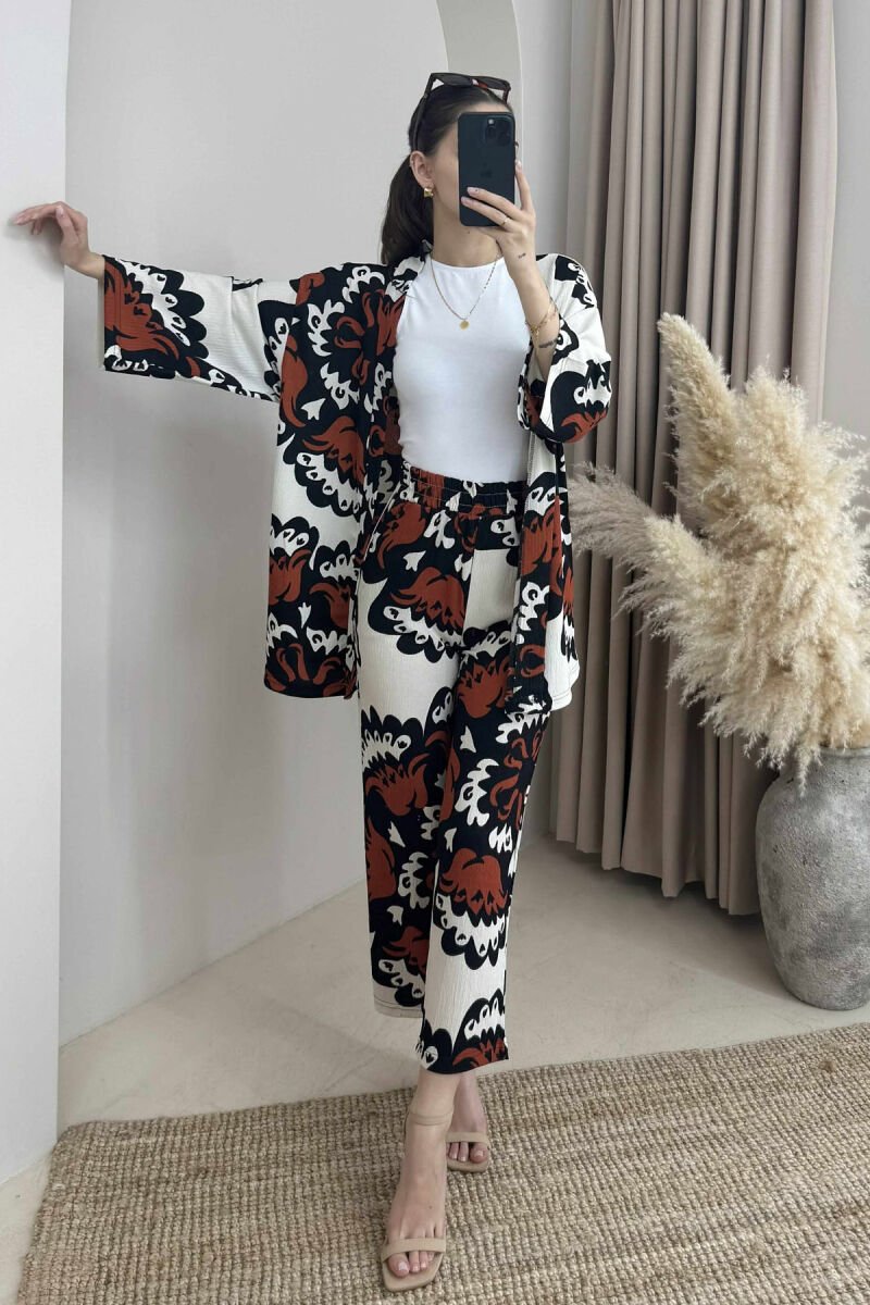 BOHO STYLE WOMEN SET ORANGE/PORTOKALLI - 4
