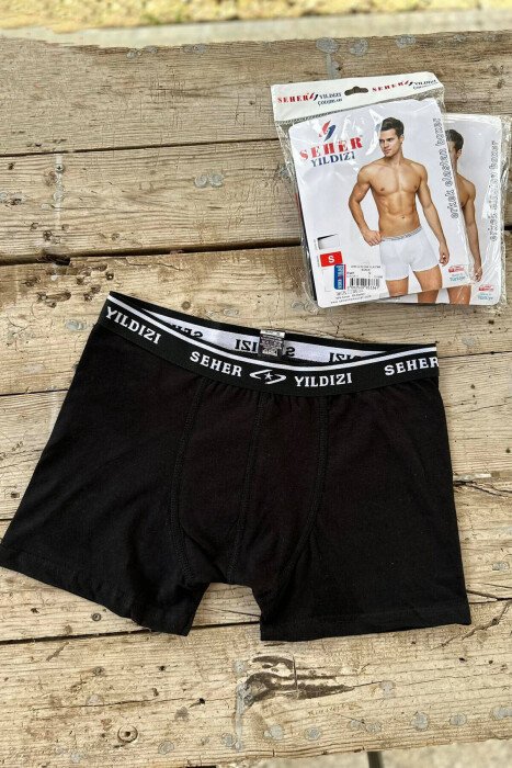 BOKSERA TE THJESHTE NJE NGJYRESH PER MESHKUJ NE NGJYRE TE ZEZE - KLAUDIO FASHION