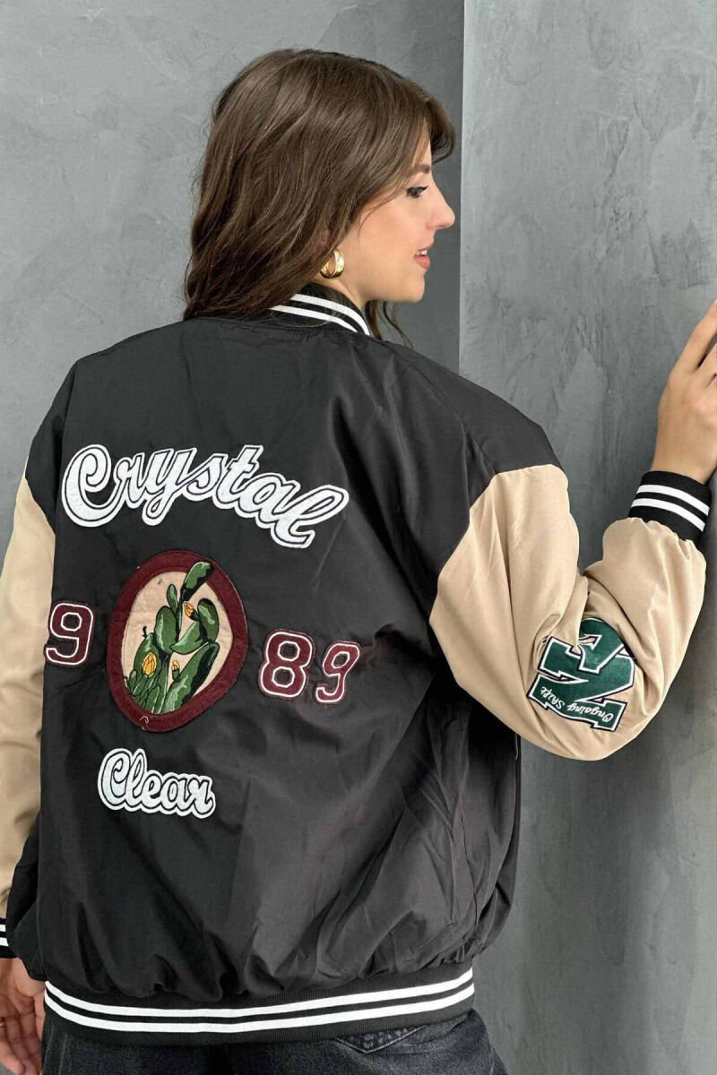BOMBER WOMEN JACKET BLACK/ E ZEZE - 2