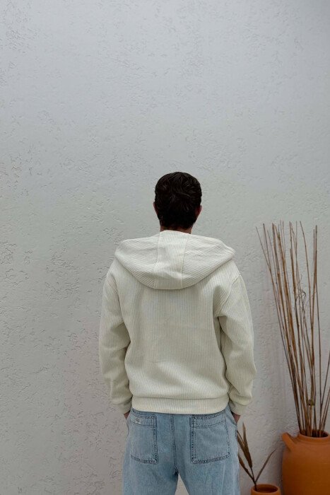BOTH SIDE WEARABLE SIMPLE MEN JACKET BEIGE/BEZHE - 4