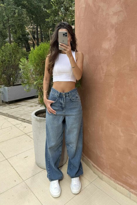 BOYFRIEND STYLE WOMAN JEANS LIGHTBLUE/BZ - 2