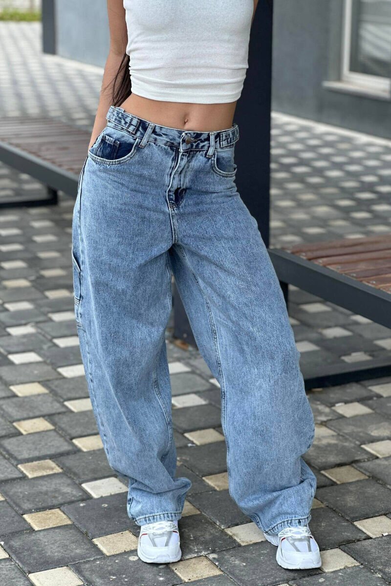 BOYFRIEND STYLE WOMAN JEANS LIGHTBLUE/BZ - 1