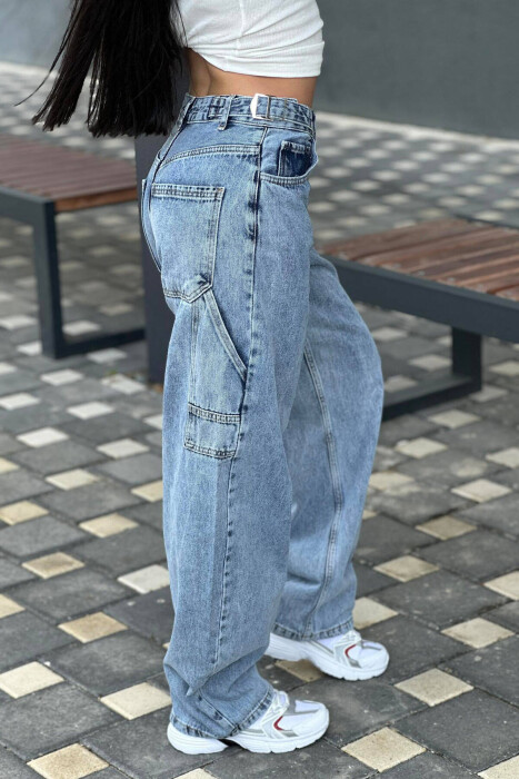 BOYFRIEND STYLE WOMAN JEANS LIGHTBLUE/BZ - 2