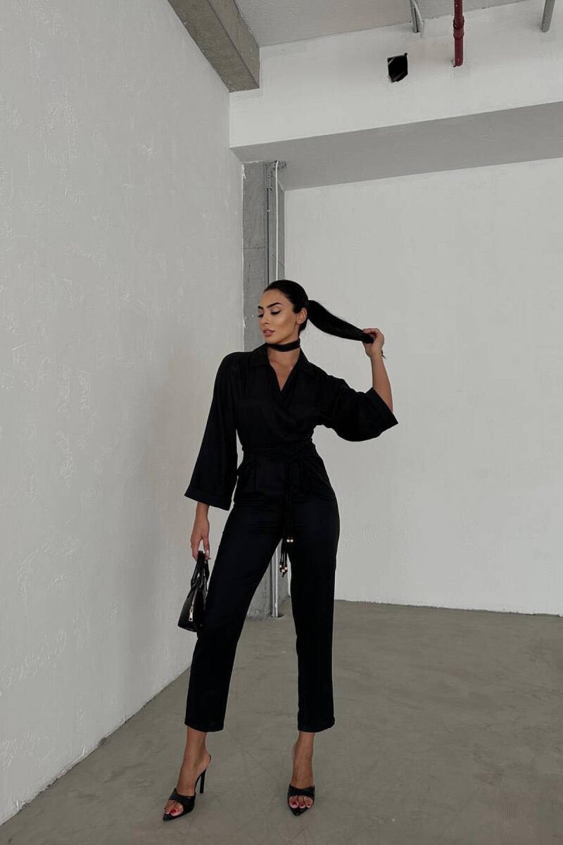 BRAID DETAILS WOMAN JUMPSUIT BLACK/ E ZEZE - 1