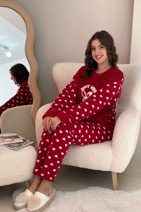BUNNY IMAGE WOMEN PYJAMAS BURGUNDY/VISHNJE - 2
