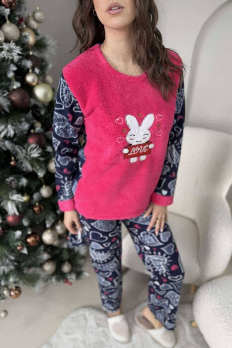 BUNNY IMAGE WOMEN PYJAMAS FUCHSIA/CIKLAMI - 5