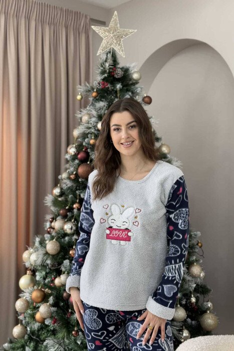 BUNNY IMAGE WOMEN PYJAMAS GREY/GRI - 5