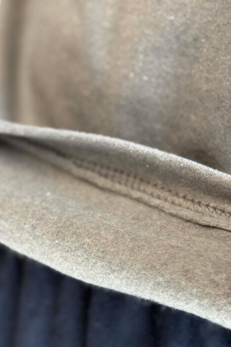 BUTTONED NECK SIMPLE SWEATSHIRT+SWEATPANTS MEN PYJAMAS DARK GREY/GEE - 3