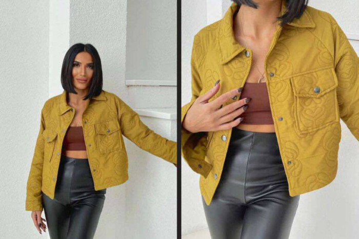 BUTTONS ONE COLOR WOMAN SHIRT OLIVE/ULLI 