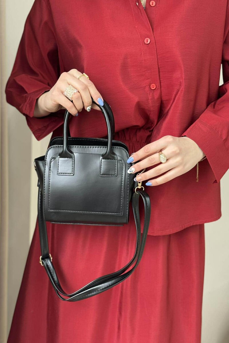 ÇANTË E VOGËL NJË NGJYRËSHE PËR FEMRA NË NGJYRËN E ZEZË - 4
