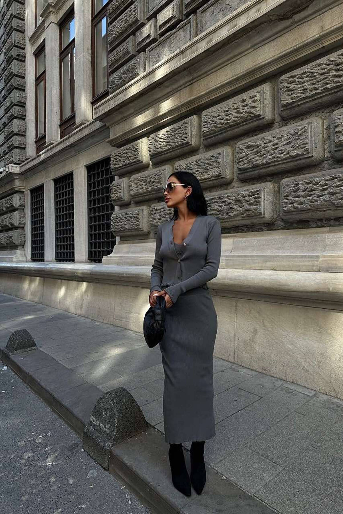 cardigan-tankskirt-one-color-