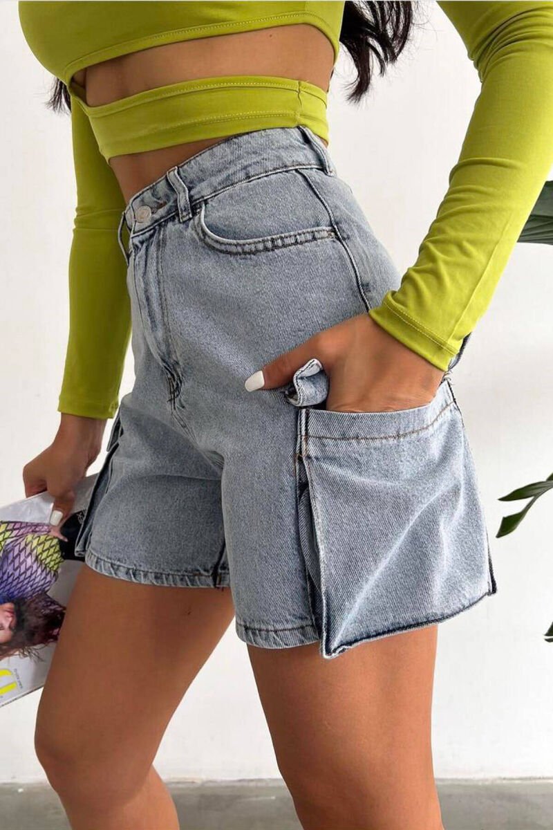 CARGO WOMAN SHORTS BLUE/BLU - 2