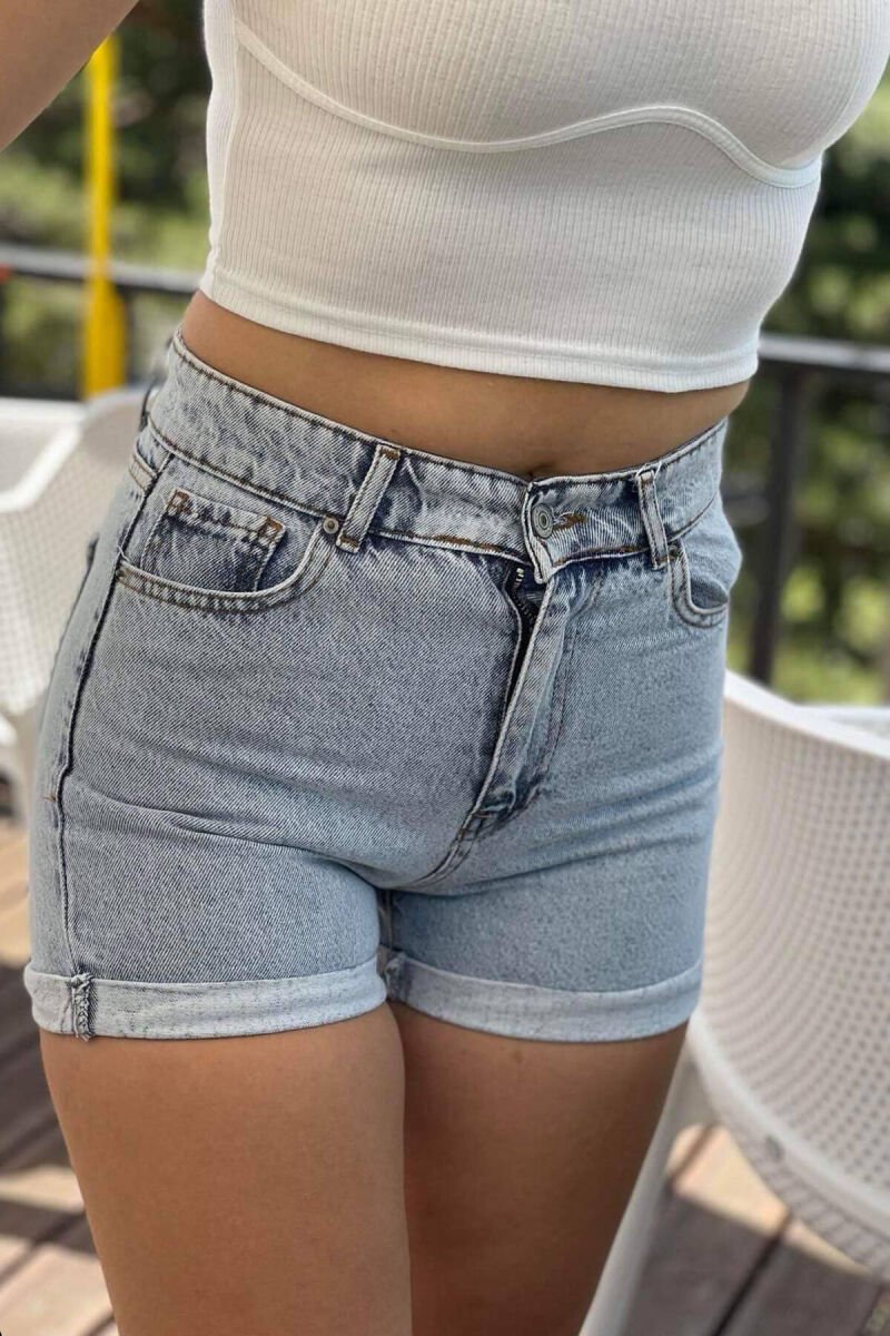 CASUAL WOMAN SHORT JEANS LIGHTBLUE/BZ - 1