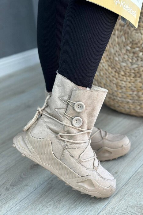 CIZME ME LIDHESE DHE ME PLATFORME PER FEMRA NE NGJYRE BEZHE - KLAUDIO FASHION