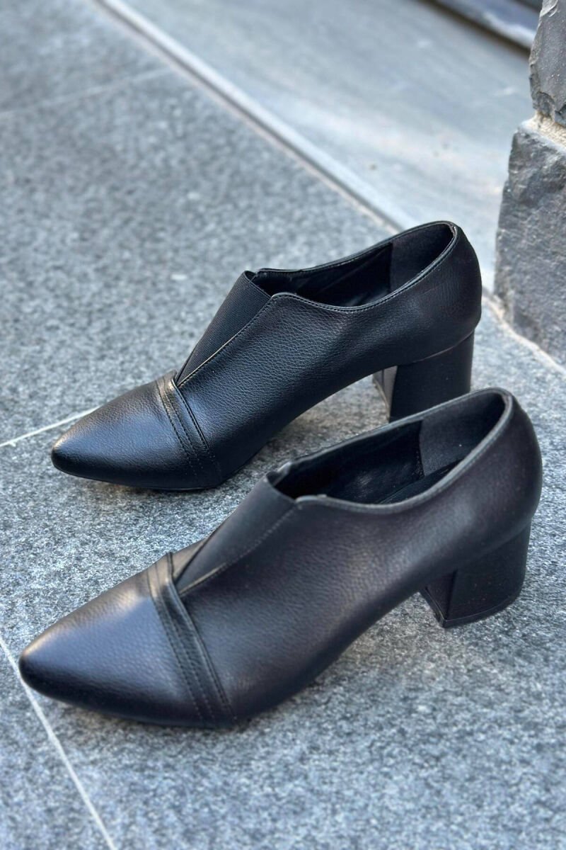 CLASSIC CLOSED WOMAN HEELS BLACK/ E ZEZE - 1