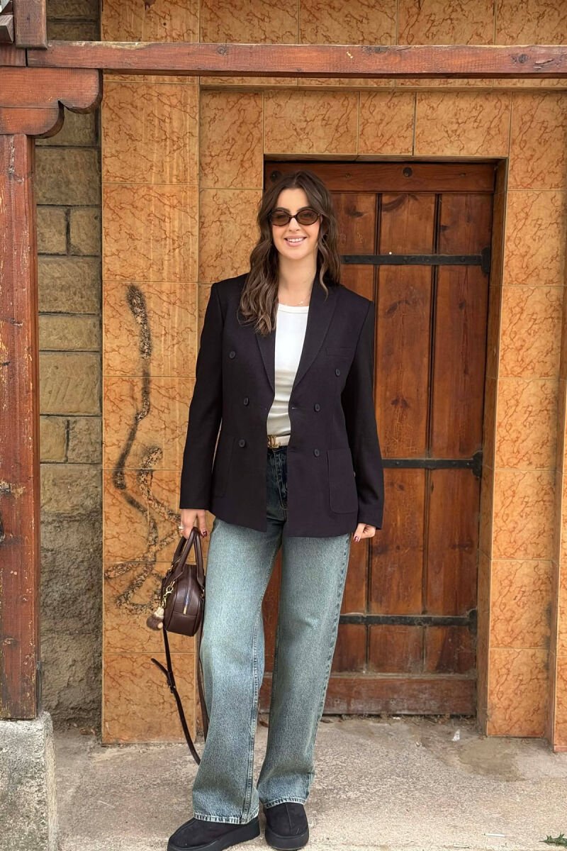 CLASSIC SIMPLE WOMEN JACKET BLACK/ E ZEZE - 1