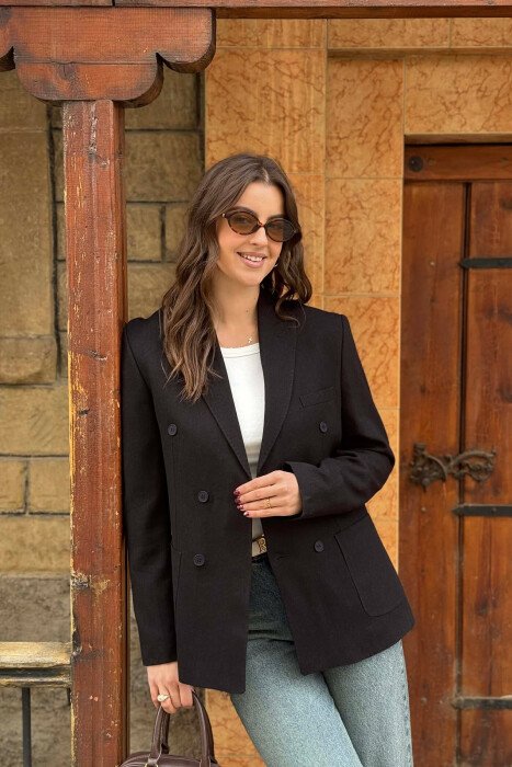 CLASSIC SIMPLE WOMEN JACKET BLACK/ E ZEZE - 3