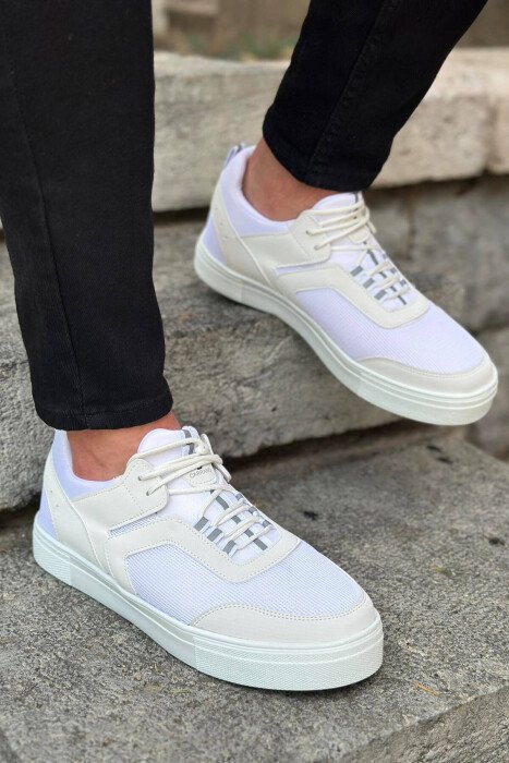 CLASSIC TRAINER MEN SNEAKERS WHITE-E BARDHE 