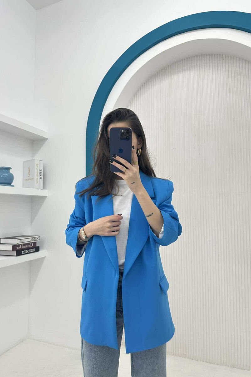 ONE COLOR CLASSIC WOMEN JACKET BLUE/BLU - 1