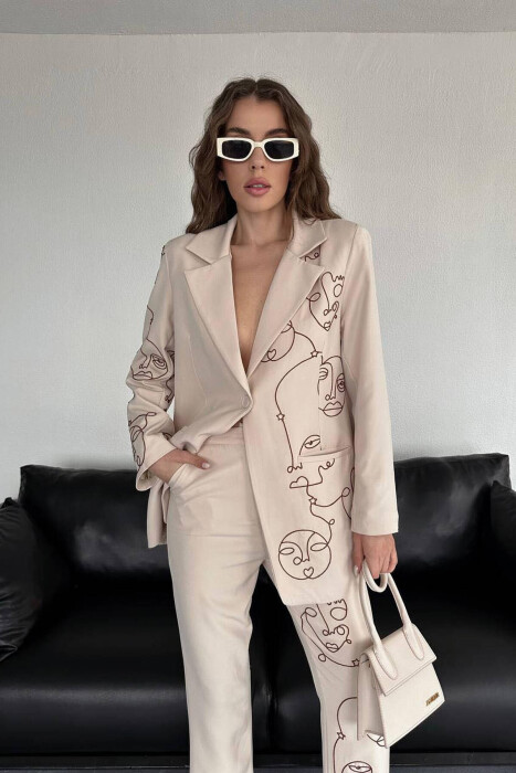 CLASSY WOMAN TEO PIECES SET BEIGE/BEZHE - 2