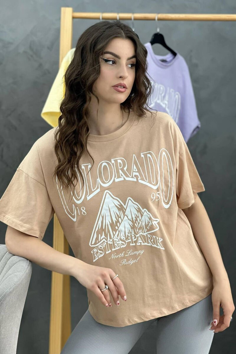 COLORADO WOMEN T-SHIRT BEIGE/BEZHE - 1